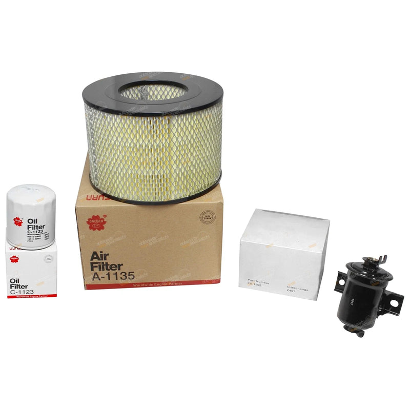 Landcruiser FZJ80 Oil Air Fuel Filter Service Kit (1996–1998)