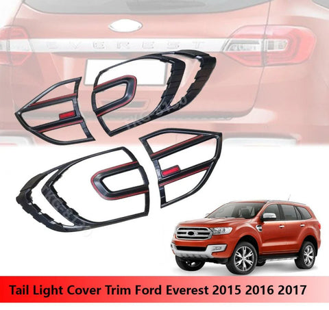 Ford Everest Black Tail Light Cover (2015-2017)