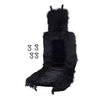 Universal Car - Black Soft Plush Front Seat Cover