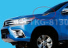 Toyota Hilux 1kd Chrome Hood Garnish Side Vent Covers (2015-2017)