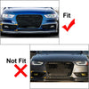 Audi A4 B8.5 Honeycomb Front Bumper Fog Light Grille Covers (2013-2016)