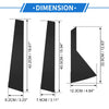 Hyundai Kona 6 Pcs Black Door Pillar Window Trim (2018-2023)