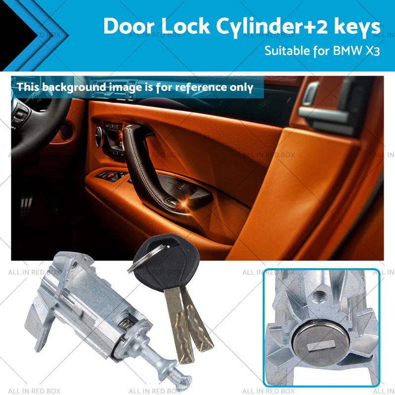 BMW X3 Front Left Door Lock Cylinder w/ Keys (2003-2010)