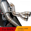 BMW S1000RR S1000R Exhaust Mid Link Pipe Clamp-on 60.5mm (2010–2014)