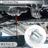 Car / Motorcycle Set M17x1.5 0.98" Height Engine Oil Drain Plug with Gasket
