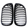 BMW E46 325Ci 330Ci 2 x DR LCI Matte Black Front Kidney Grill (2003-2006)