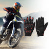 Motorcycle Gloves Breathable Full Finger Glove Nylon Outdoor Red 1 Pair