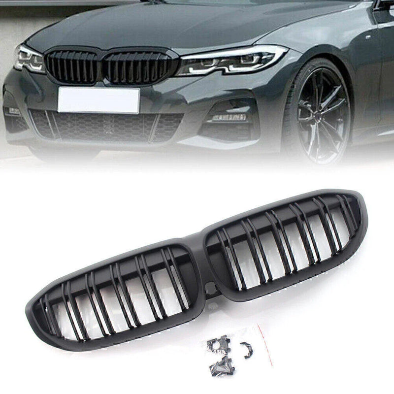 BMW 3 Series G20 Matte Black Double Slat Grill (2019-2022)