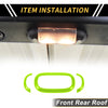 Jeep Wrangler JK Red Front Rear Roof Reading Light Trim Covers (2011-2017)