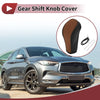 EX35 Black Brown Faux Leather Gear Shift Knob Cover (2008-2012)