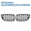 BMW 2 Series F22 Chrome Silver Tone Pair Front Upper Bumper Grille