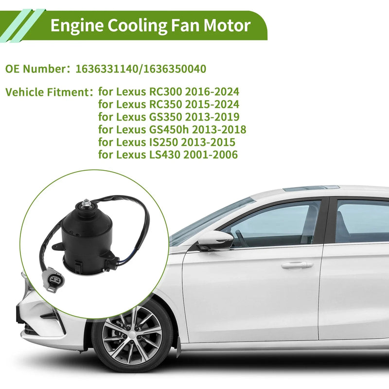 Lexus RC300 (2016-2024) 1 x Motor Radiator Fan Motor