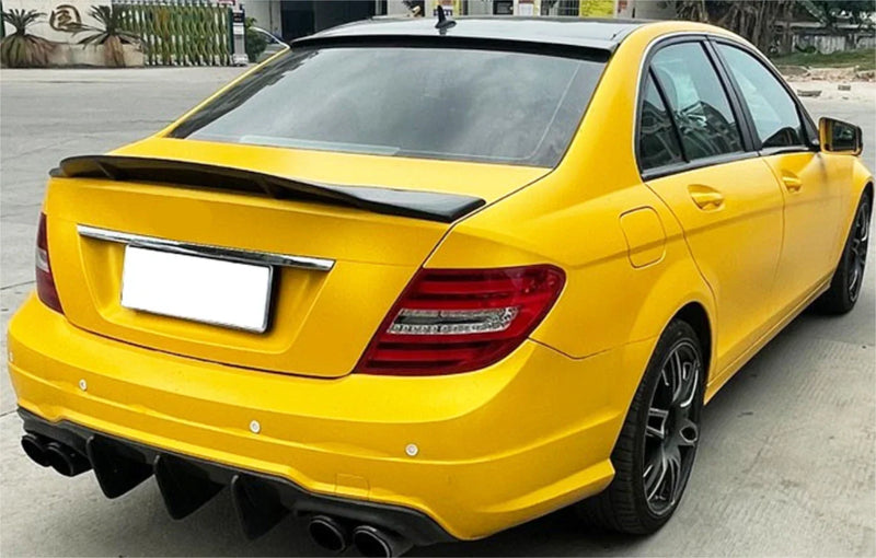 Mercedes C-Class W204 Sedan Rear R Style Spoiler Wing (2008-2014)