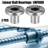 Make Model 2 x 8mm IDx15mm ODx24mm Length Square Flange Linear Ball Bearings