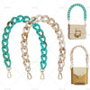 Clutches Resin Purse Chain Handle Acrylic Bag Strap