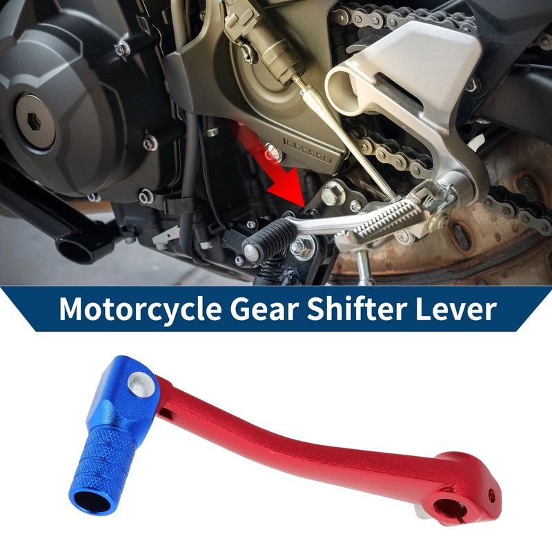 Bosuer 125 Red Blue Folding Gear Shifter Lever