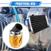 Universal ATV Air Filter / 35mm ID 140x70mm Aluminum Alloy Gold Tone