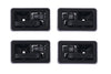 Jeep Wrangler TJ Inner Door Handle 4pcs Textured Black (1997–2006)