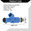 Honda Accord Blue 6 x 3.0L Fuel Injectors (2003-2007)