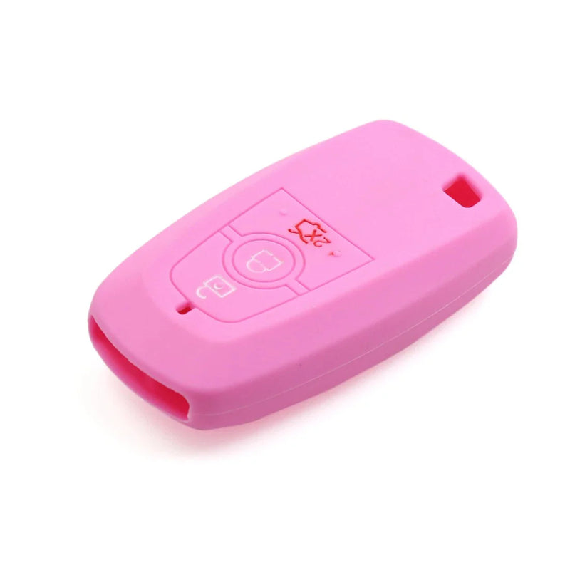 Ford Pink Silicone 3 Button Key Fob Case Cover