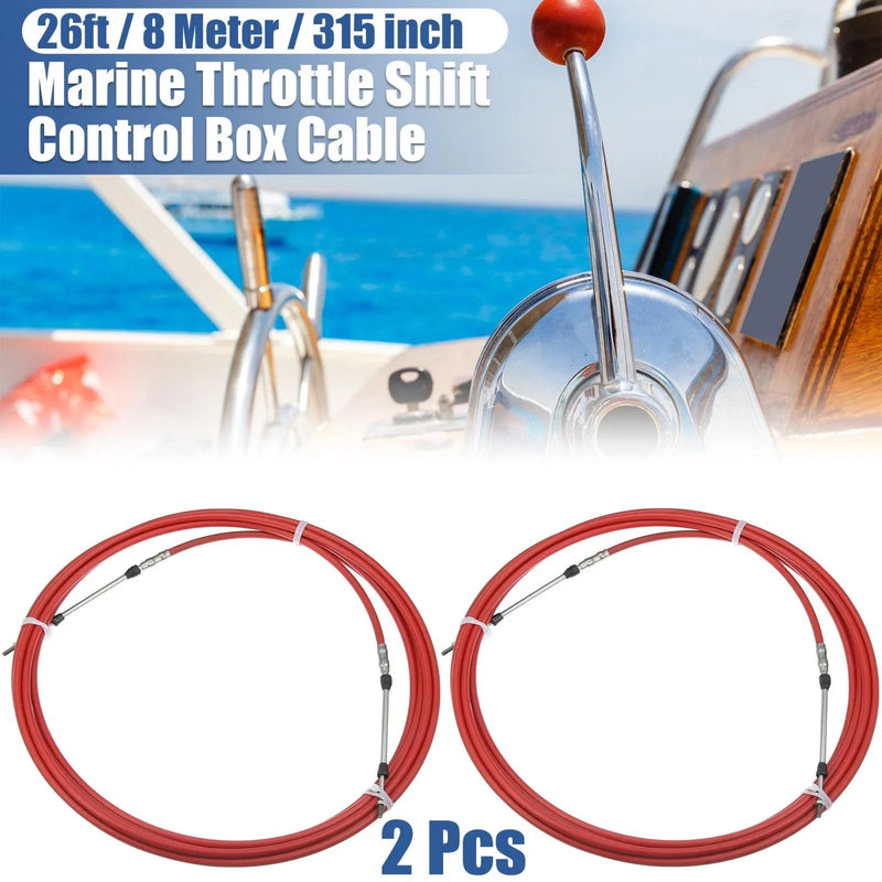 Yamaha Remote Control Box Cable 2 x 26ft 315in Marine Type Shift
