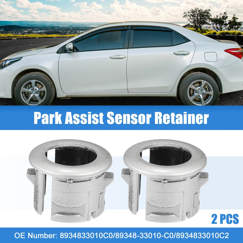 Lexus ES350 (2007) Durable Silver Tone 2 x Parking Sensor Retainer Holders