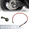 60cm 10mm Motorcycle Hydraulic Brake Line Oil Hose Pipe Red 28 Degree