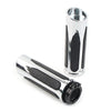 Harley Touring Road Electra Glide Softail Chrome Handlebar Hand Grips Pair