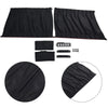 2pcs Adjustable Car Window Anti-UV Sun Shade Drape Visor Curtain Valance