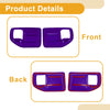 Jeep Wrangler JK 2011-2017 Purple 2 x Interior Door Handle Bowl Cover Trim