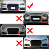 Audi A6 Black Chrome Front Bumper Lower Side Grille (2014-2018)