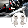 CG125 4pcs 10mm Thread Dia Chrome Shock Absorber Screw Nut