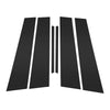 Chevy Malibu 6 Pcs Pillar Window Trim Black (2013-2015)