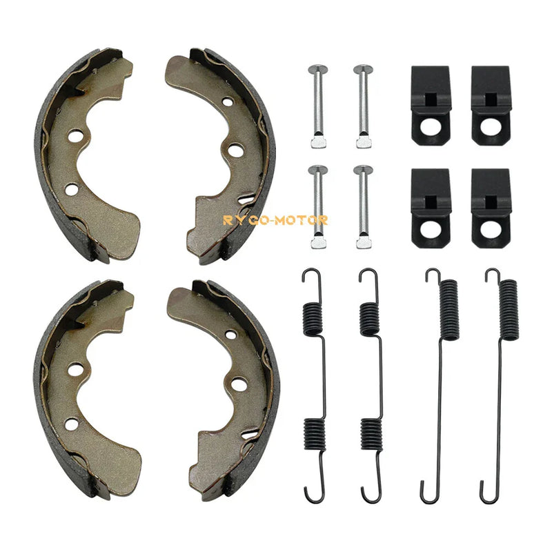 Kawasaki Mule 2510-2520 2 x Front Brake Shoes w/Springs Pins (1993–2000)