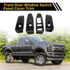 Ford Ranger Carbon Fiber Front Door Window Switch Panel Set (2019-2023)