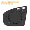 BMW X5 Rearview Mirror Glass Heated with Backing Plate (2008-2013)