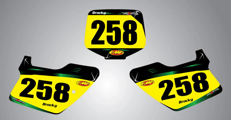 Kawasaki KX 125 / 250 (1994-1998) - Barbed Style Stickers Custom Number Plates