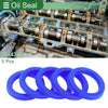 Oil Seal / 32x43x6mm / Seal Ring Rotary Shaft TPU High Pressure Blue 5 Pcs