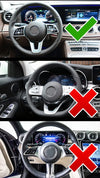 Mercedes-Benz Gloss Black Tape-On Adhesive Steering Wheel Trim Cover (2019–2021)