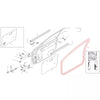 Nissan Sunny / Sentra / AD Resort N14 / Y10 Front Door Weatherstrip Seal