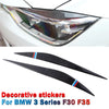 BMW F30 F35 Carbon Fiber Headlight Eyebrow Cover Trim (2003-2018)