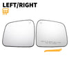 Dodge Durango Jeep Left Right White Mirror Glass Pair w/ Back Heated