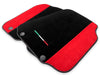 Ferrari 812 Superfast Genuine Red Alcantara Floor Mats (2017-2023)