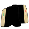 Ferrari California T (2015-2019) - Crema Nappa Leather Black Floor Mats