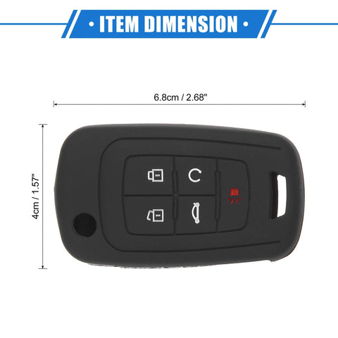 Chevrolet Camaro (2010-2019) Black 2 x 5 Button Smart Remote Key Shell