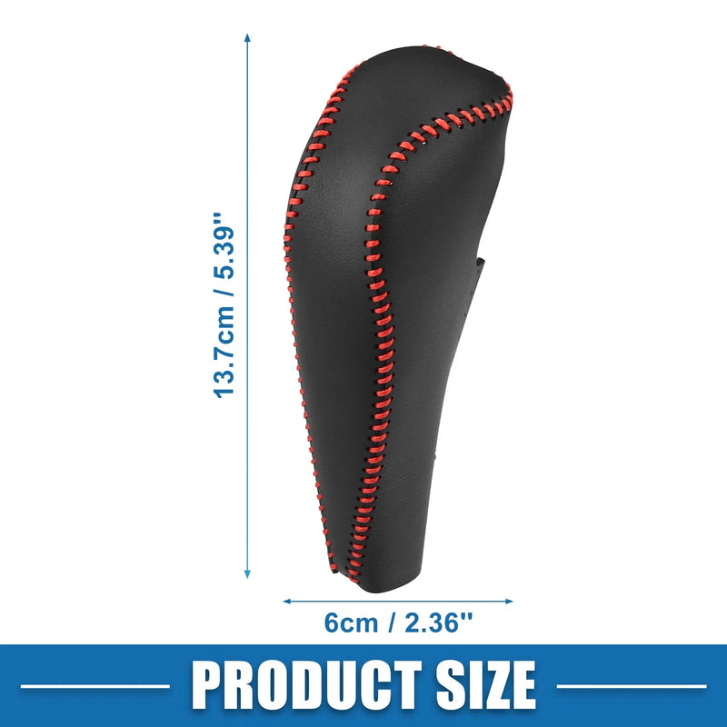 Honda Civic (2012-2015) Black Red Stitches Gear Shifting Knob Cover Trim