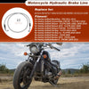Harley Softail Silver Tone 47In Hydraulic Front Brake Line Kit