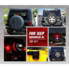 Jeep Wrangler JK Smoked LED Tail Light Lamps (2007-2017)