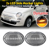 Fiat 500 500e 500c Abarth Sequential LED Side Marker Blinker Lights