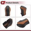 Nissan Maxima 2016-2023 Black Brown Faux Leather Gear Shift Knob Cover